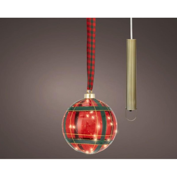SFERA VETRO 30 LED SCOZZESE D.14